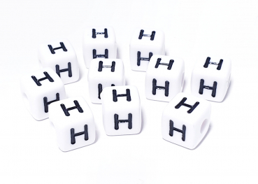 1x10 Kunststoffbuchstaben "H" 10x10mm